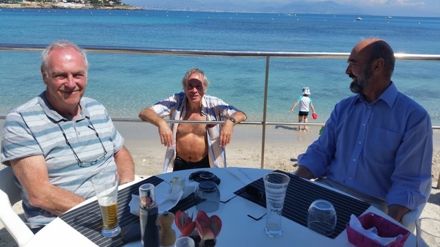 123455 Brian,Ken,Trevor-at-Plage-de-la-Garoupe