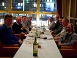 P1040807 10 Restaurant-Lasipalatsi-Jukka,Brian,Kees,Ken,Jo,Reino,Dave,Malcolm,Alexander