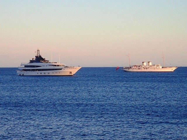 PA156979 Two-boats-moored-off-Antibes