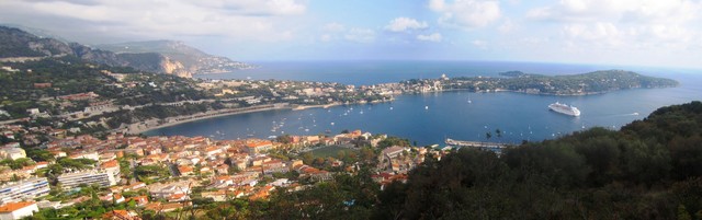 IMG 6619+20 Villefranche-sur-Mer+CapFerra-from-MontBoron